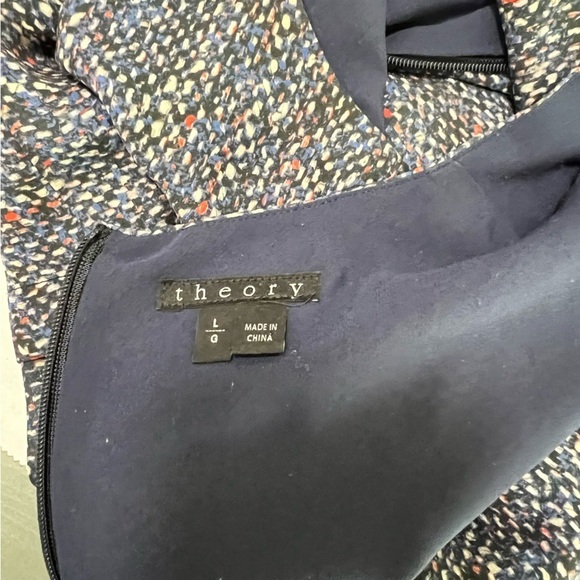 Theory Hodal C Silk Sleeveless Blouse Size Large Dark Academia Professor Core - Picture 4 of 14